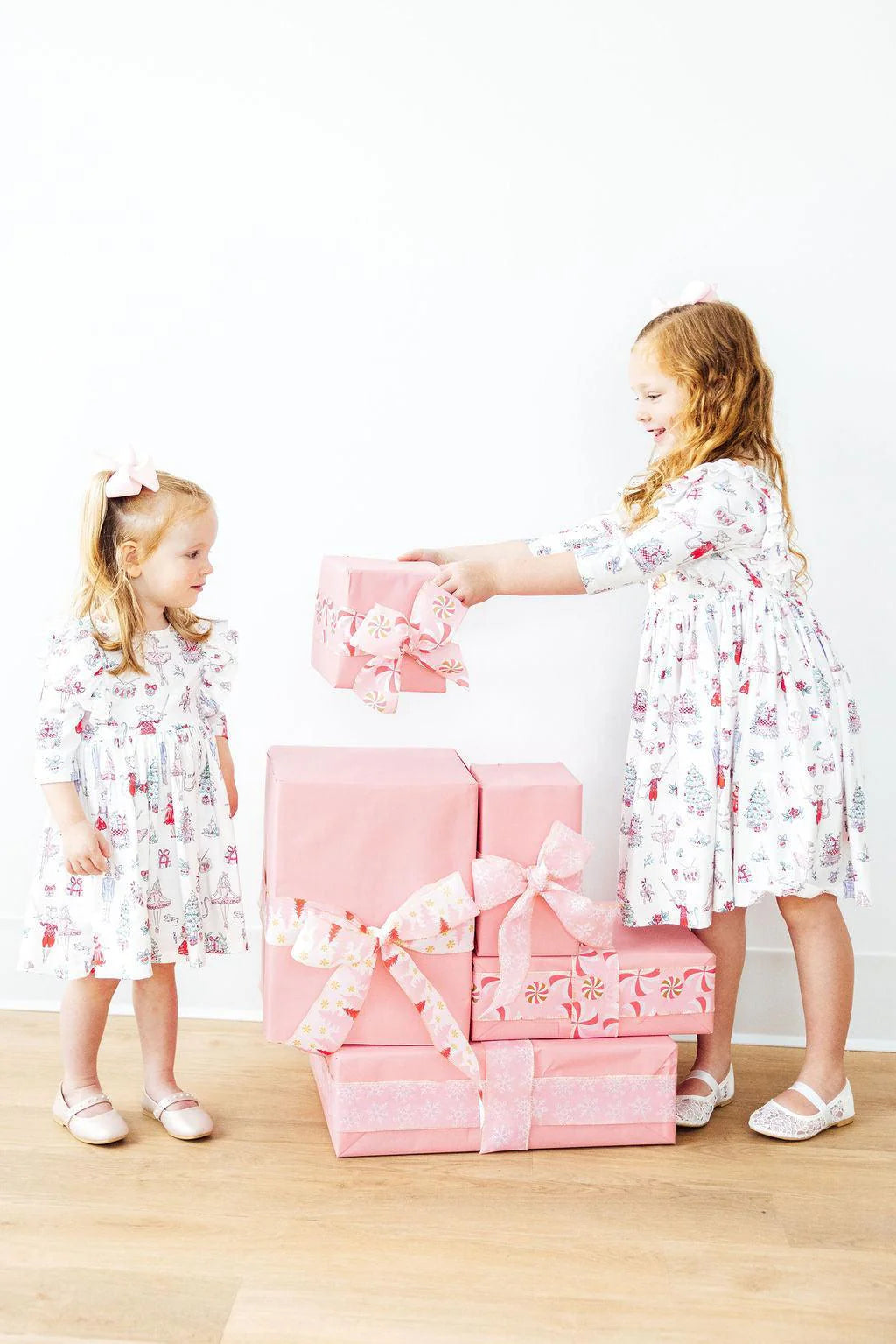 Clara's Christmas Ruffle Twirl Dress