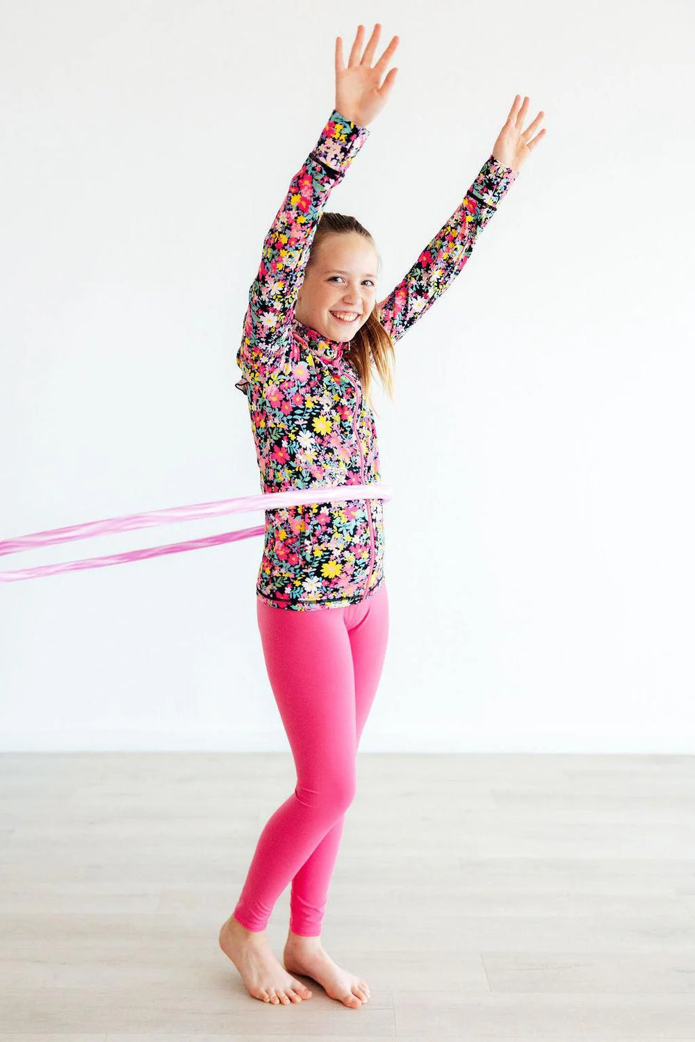 Fuchsia Flash Active Legging by Mila and Rose - alternate view
