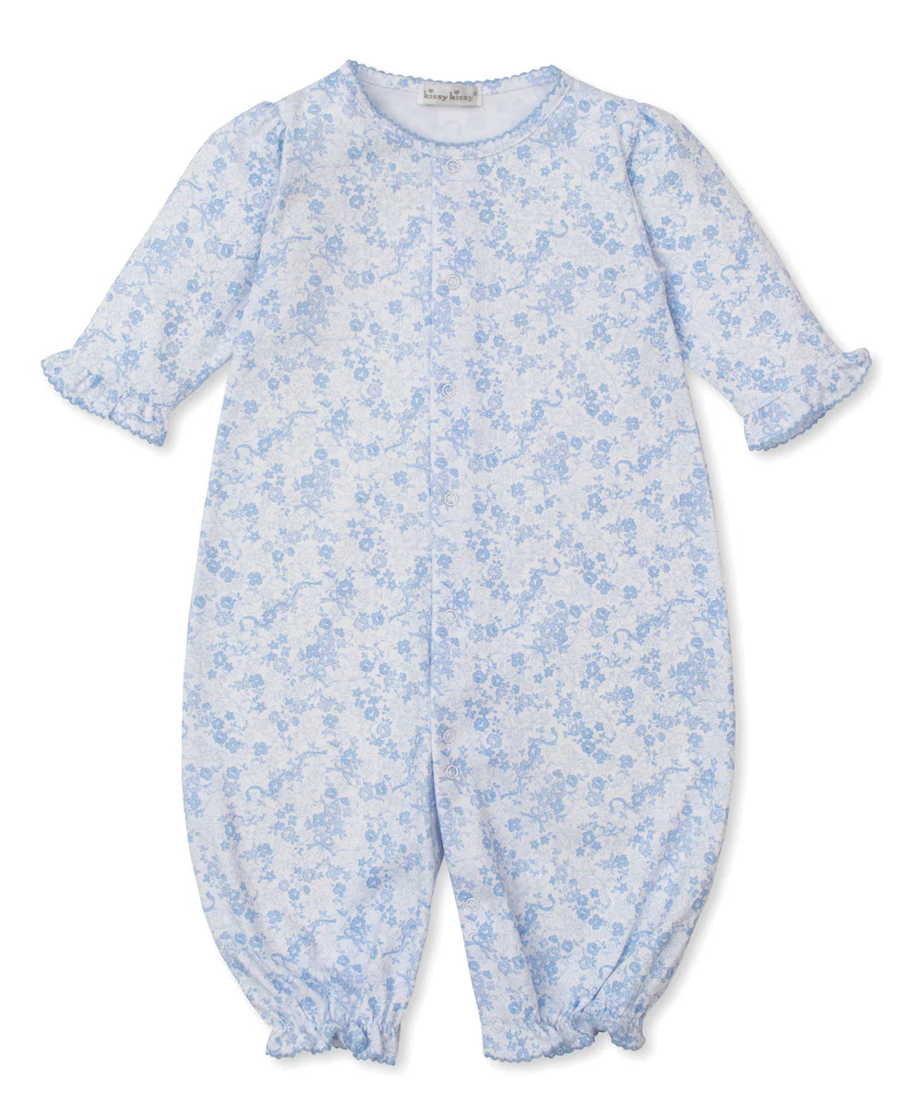 Old English Roses Blue Convertible Gown