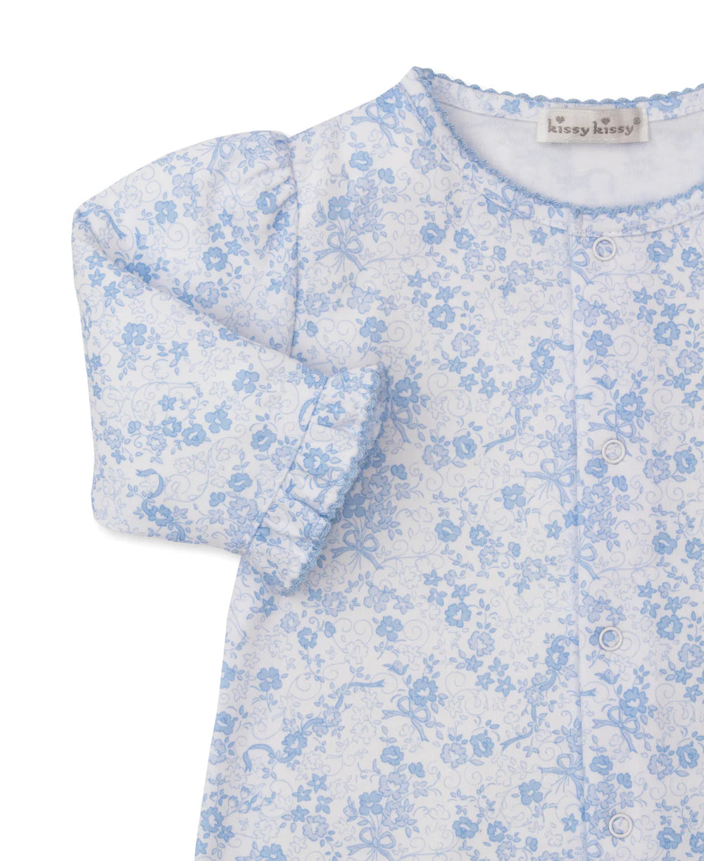 Old English Roses Blue Convertible Gown