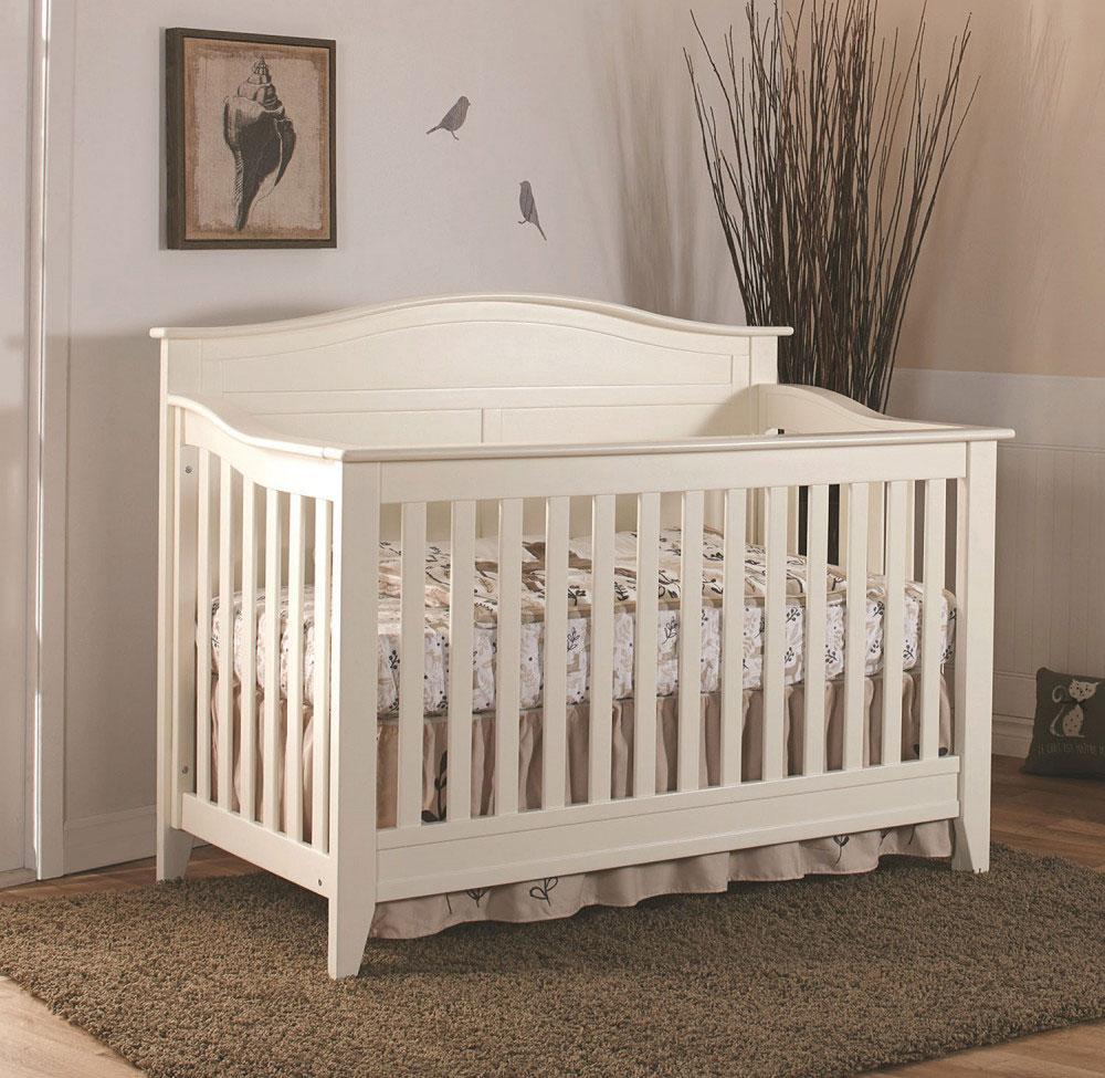 Pali Napoli Curved-Top Forever Crib - detail view