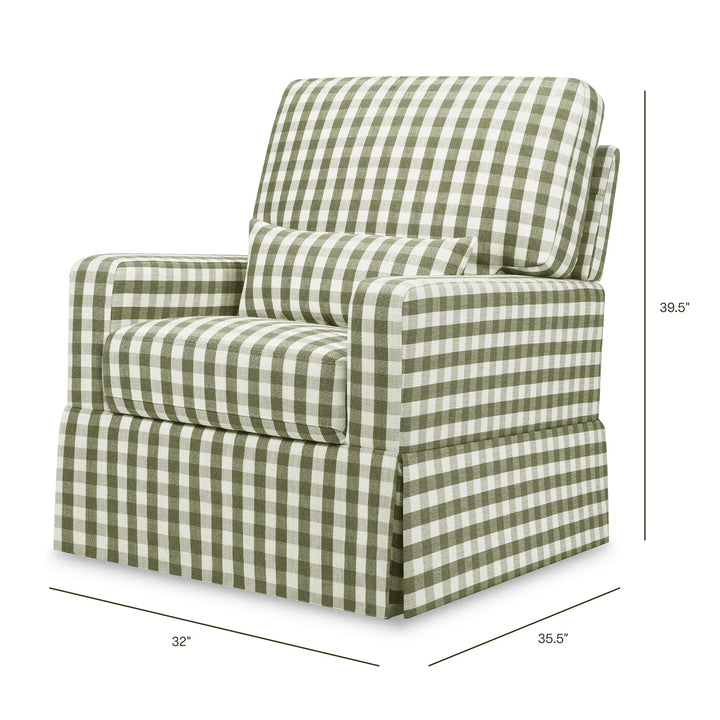Crawford Pillowback Comfort Swivel Glider