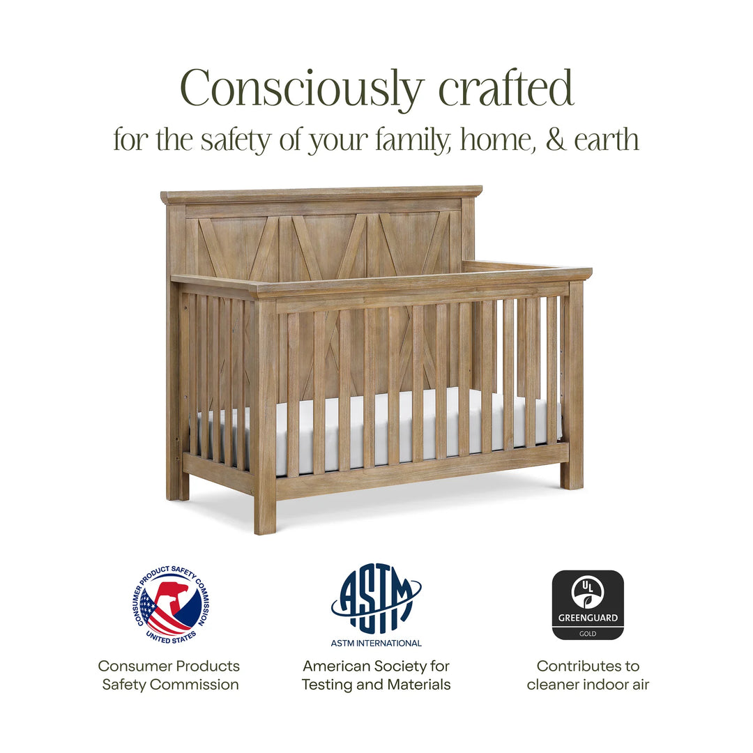 Emory Farmhouse 4-in-1 Convertible Crib