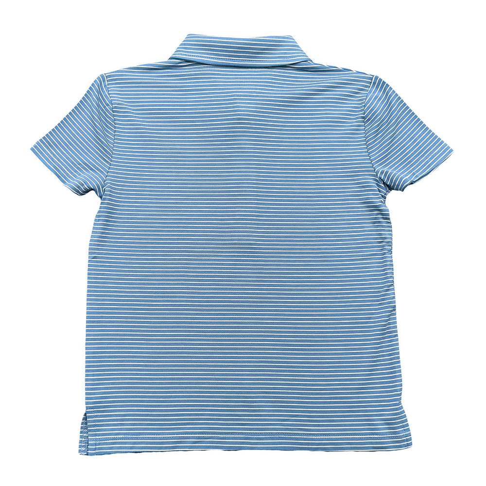 Banks Short Sleeve Polo in Blue by Saltwater Boys - alternate view