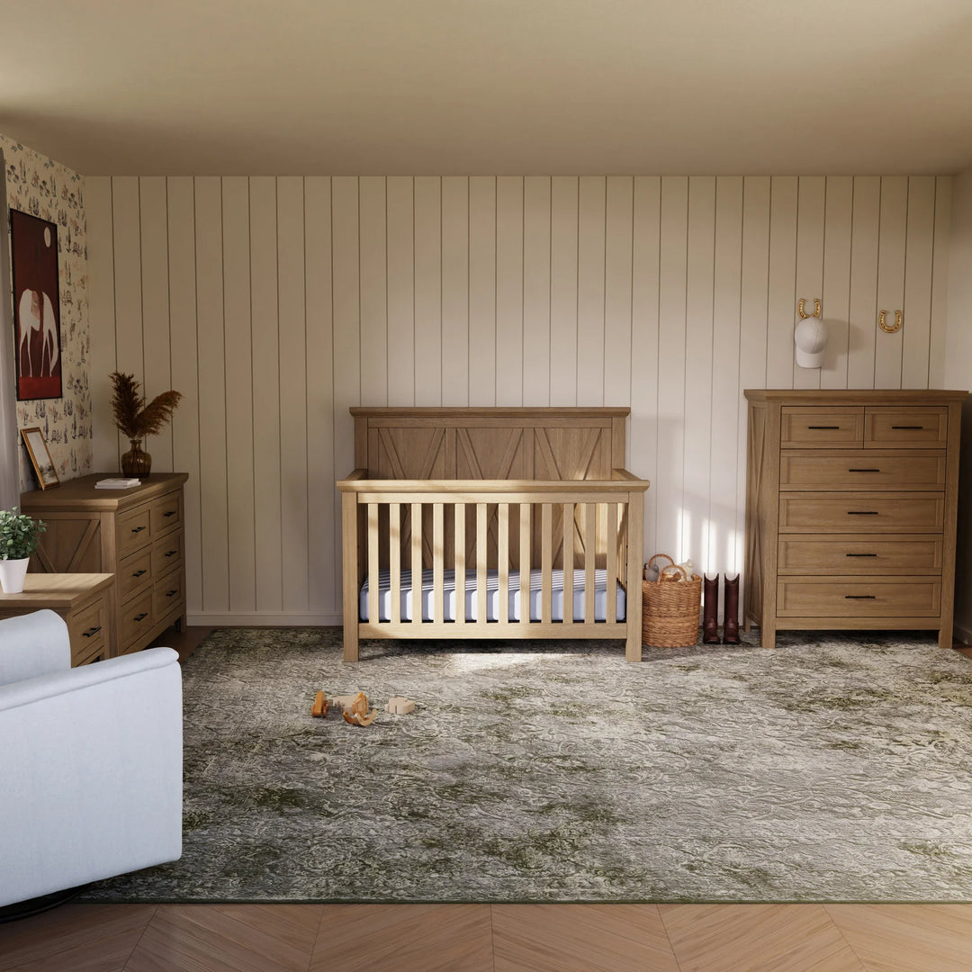 Emory Farmhouse 4-in-1 Convertible Crib