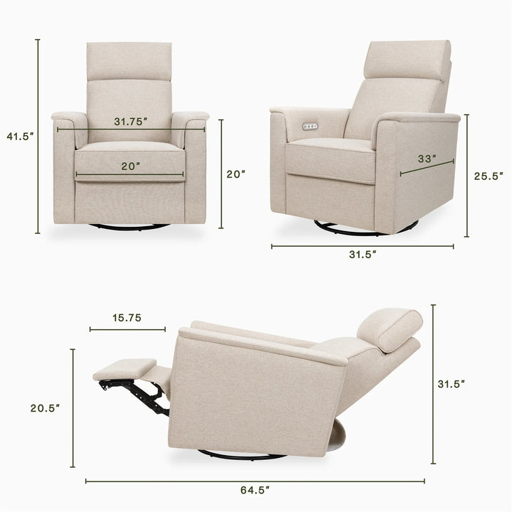 Willa Plus Power Glider Recliner w/ Power Headrest