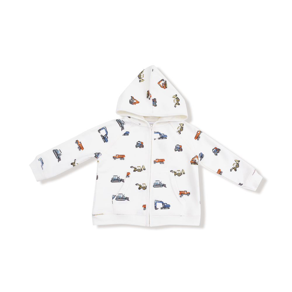 Construction Vehicles French Terry Hoodie And Jogger Pant by Angel Dear - alternate view