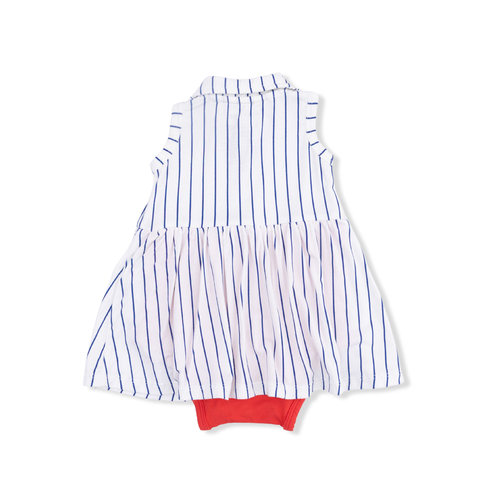 Baseball Stripe - Polo Tennis Dress by Angel Dear - alternate view