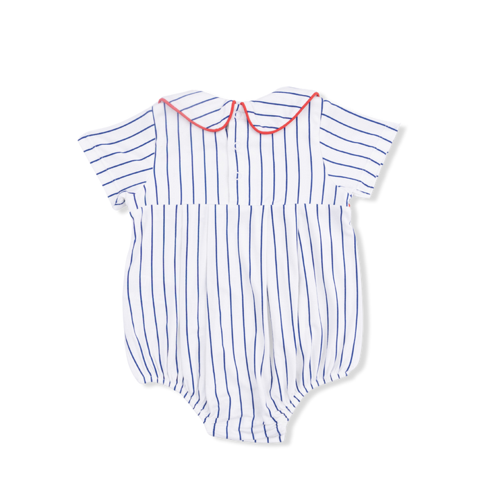 Baseball Stripe - Classic Box Pleat Bubble