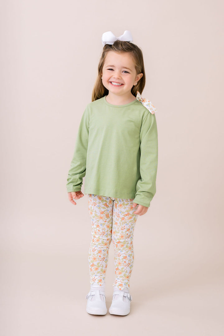 Madeline Legging Set Saybrook Sage Knit and Hearthside Floral