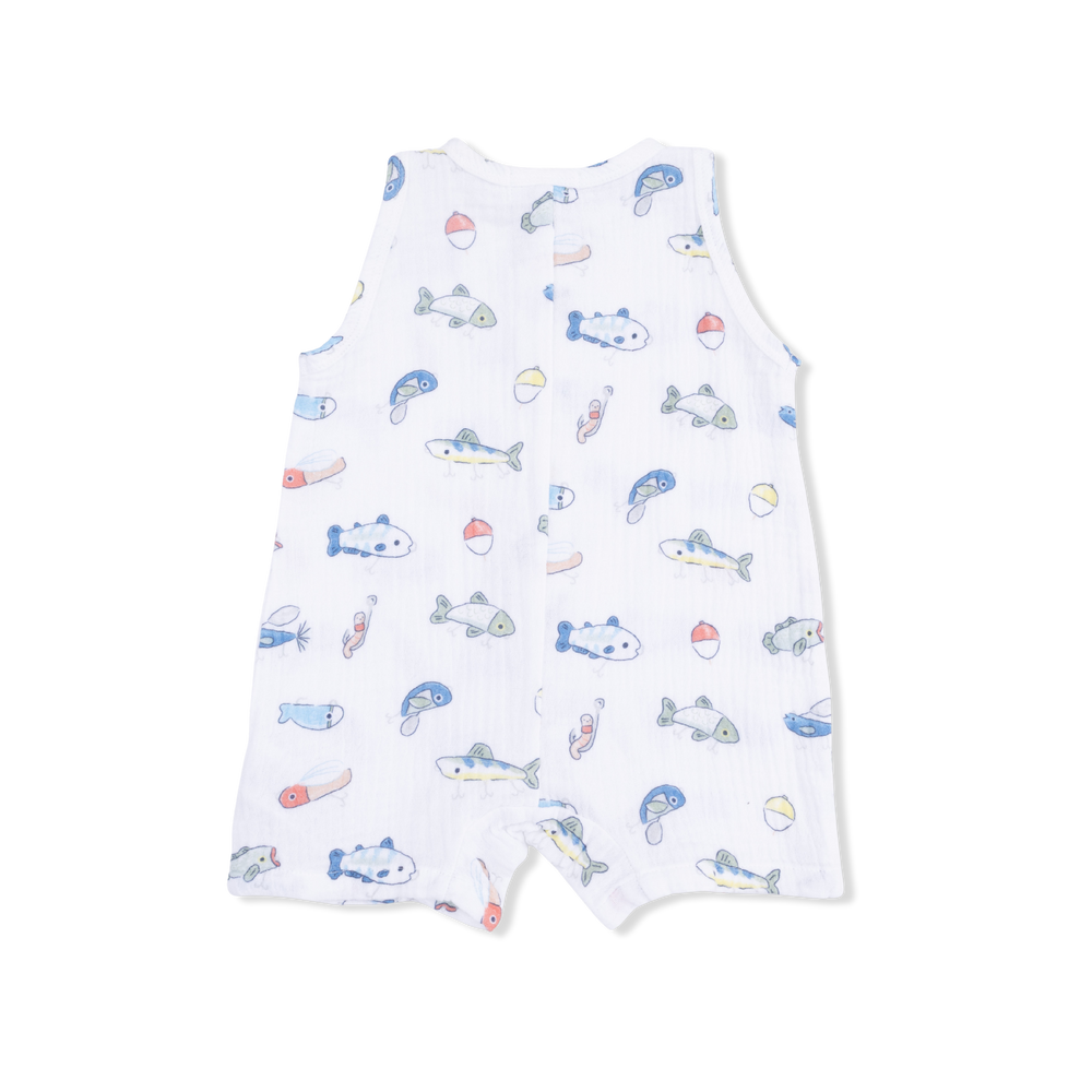 Fishing Lures - Sleeveless Shortie Romper by Angel Dear - alternate view