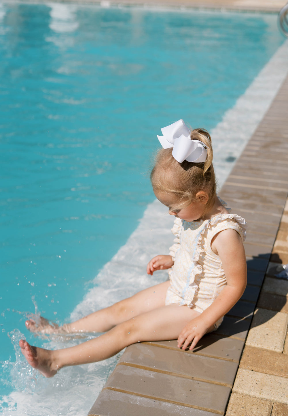 Molly Swimsuit - Buttercup Blooms by Lullaby Set - back view