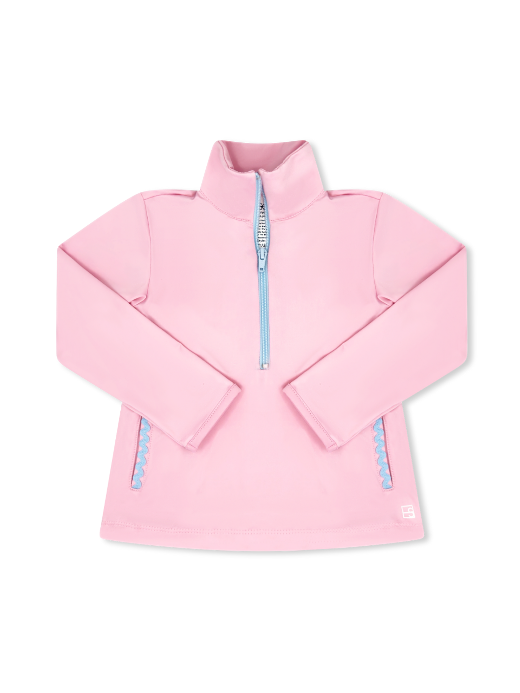 Heather Half Zip - Cotton Candy Pink, Blue by Set Athletics - kids activewear