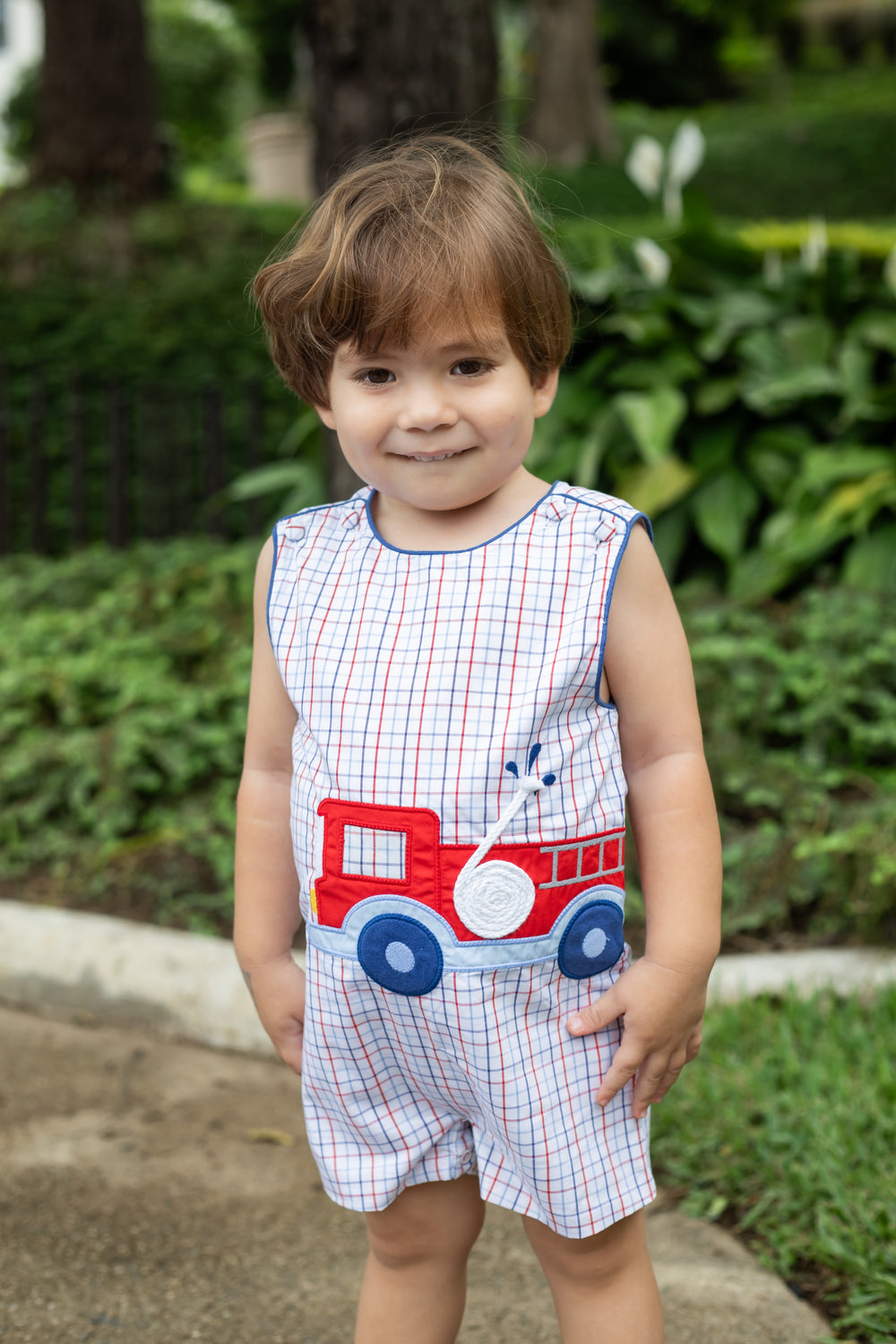 Firetruck Ashton Shortall by Zuccini Kids - alternate view