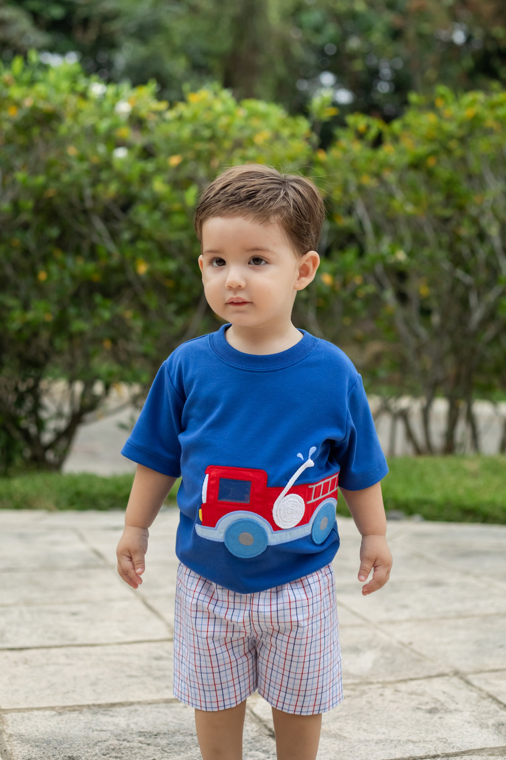 Firetruck Harry's Play Tee by Zuccini Kids - alternate view