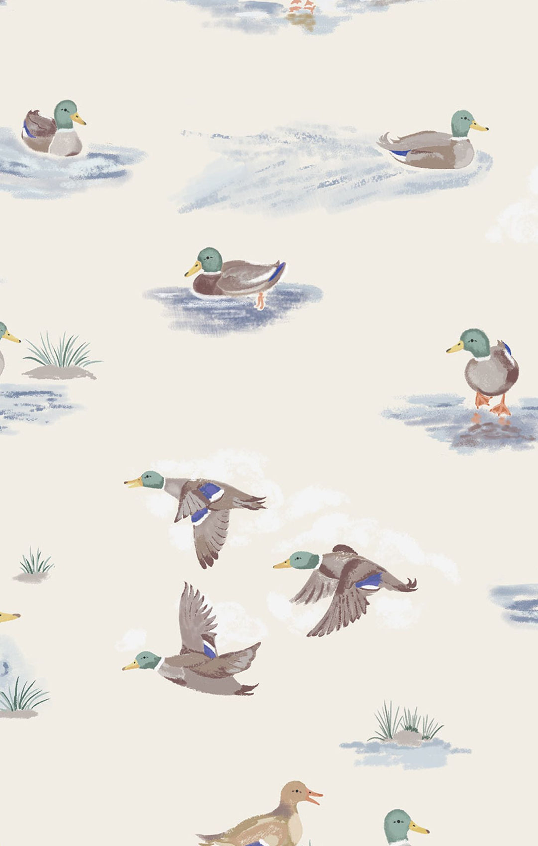 Migrating Mallards 2 Way Zipper Romper