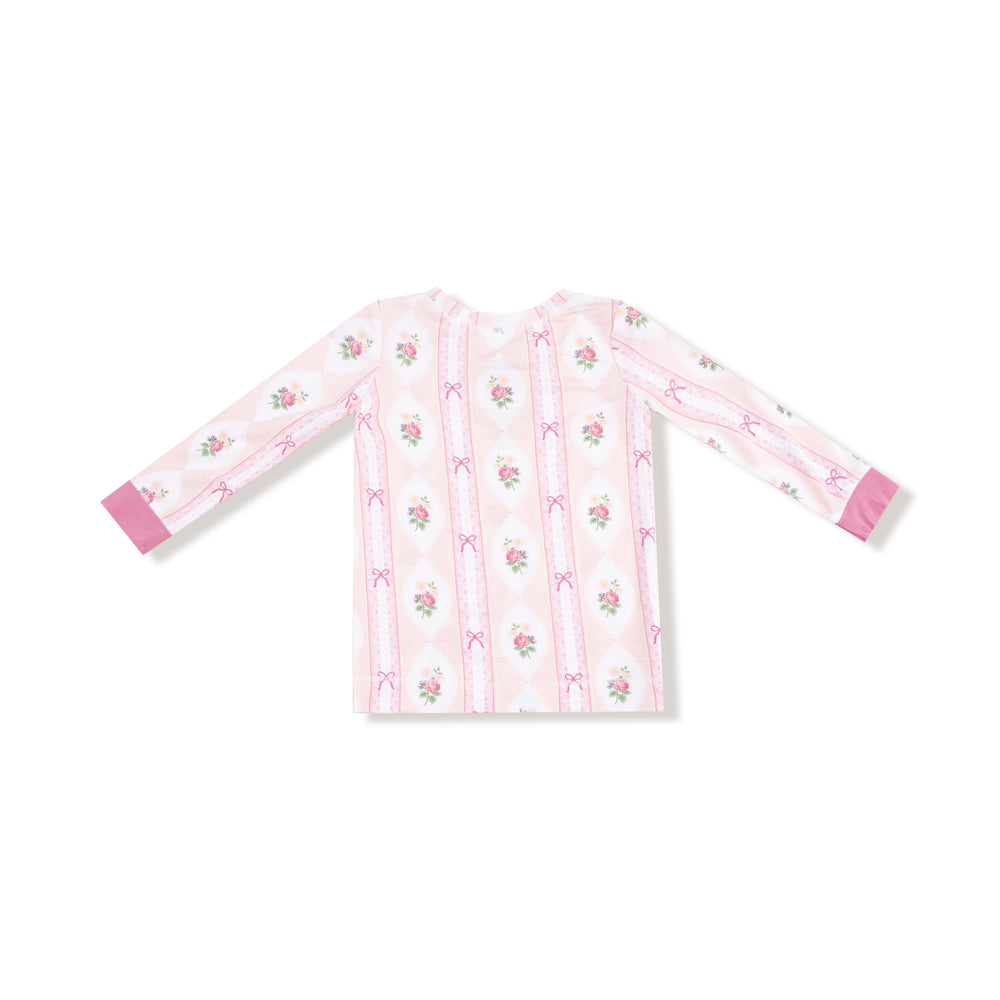 Ogee Lace Floral Long Sleeve Loungewear Set by Angel Dear - alternate view