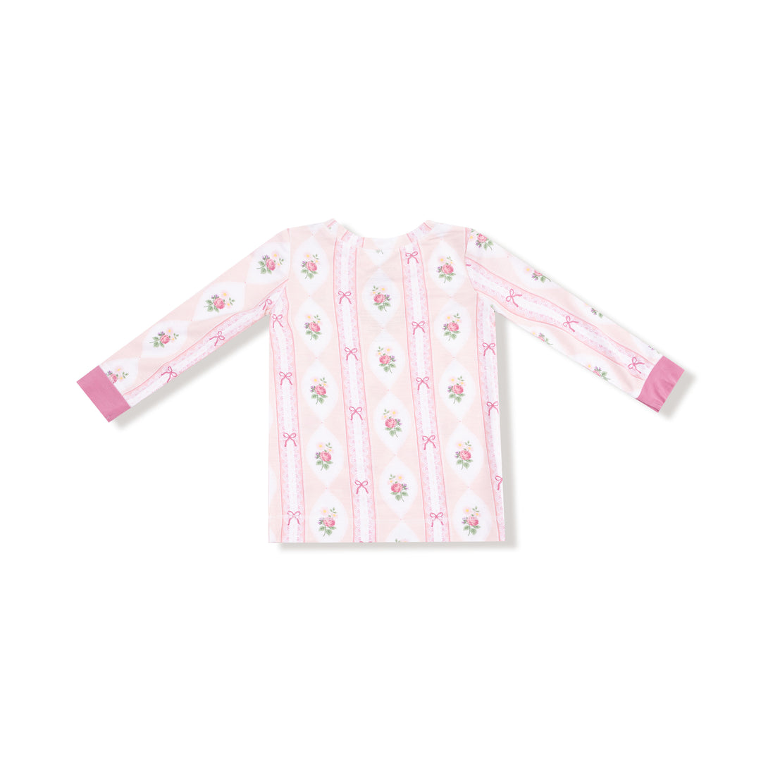 Ogee Lace Floral Long Sleeve Loungewear Set