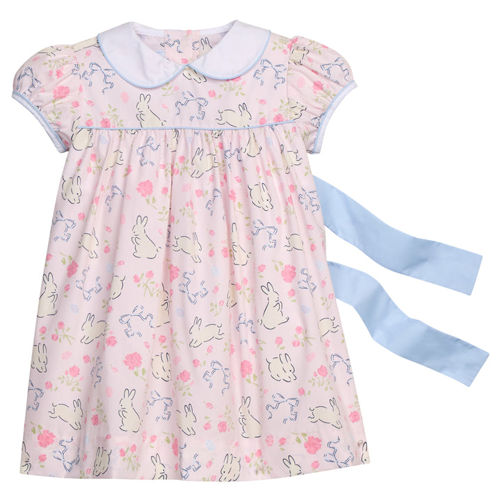 Short Sleeve Natalie Dress - Bunny Blooms