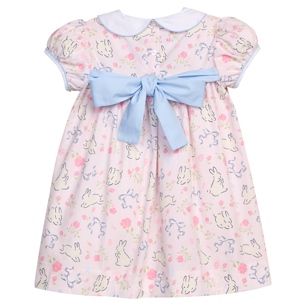 Short Sleeve Natalie Dress - Bunny Blooms by Little English - alternate view
