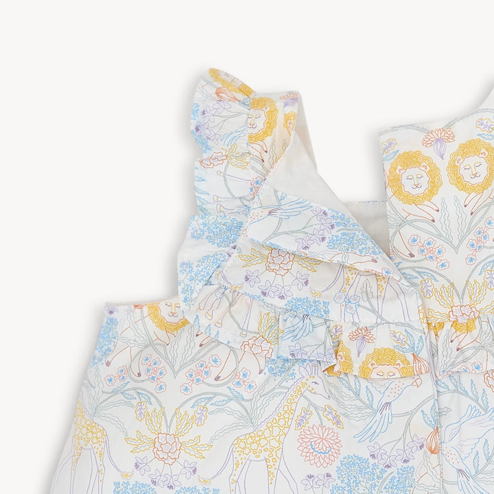 Nikki Menagerie Cotton Dress and Diaper Cover