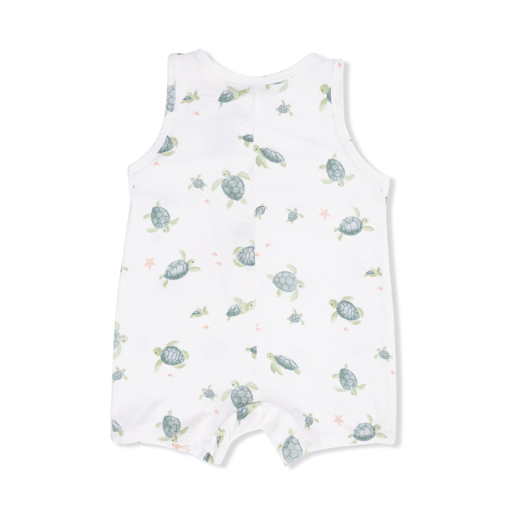 Sea Turtles - Sleeveless Shortie Romper by Angel Dear - alternate view