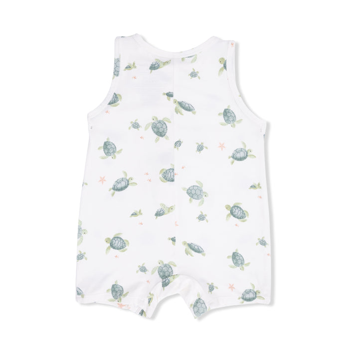 Sea Turtles - Sleeveless Shortie Romper by Angel Dear - alternate view