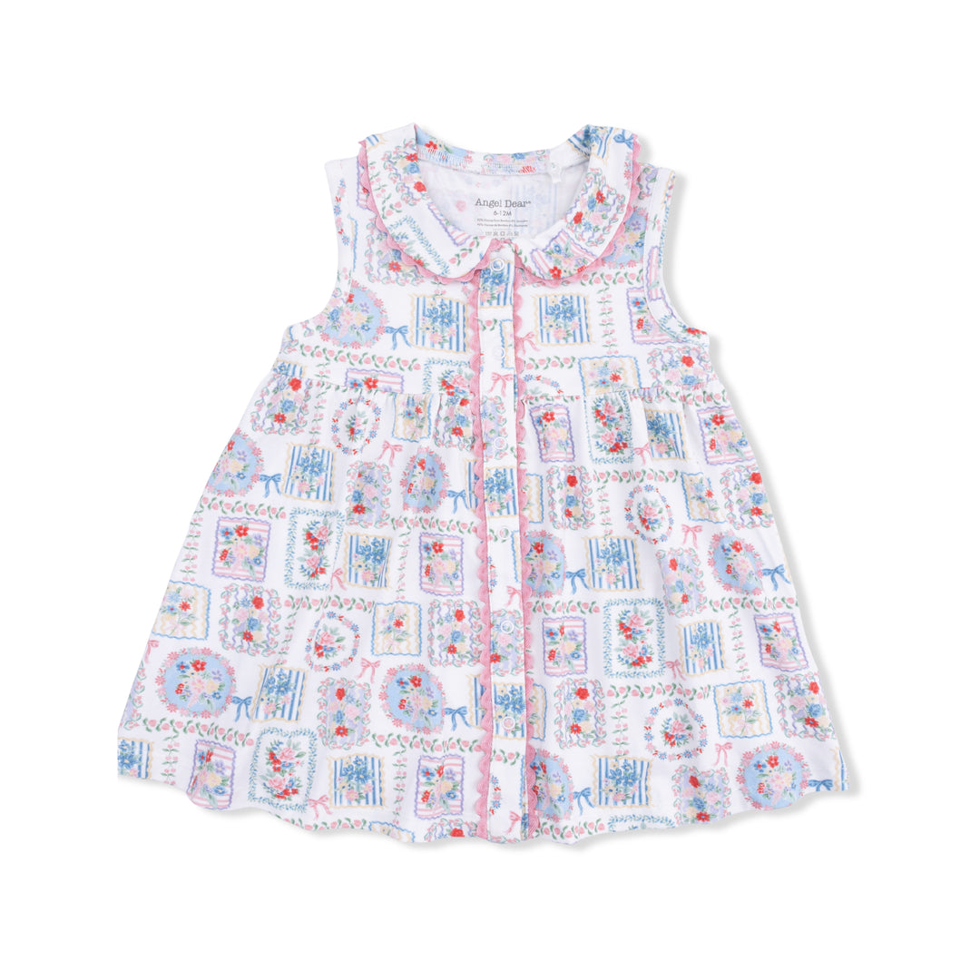 Julep's Floral Patchwork - Jill Dress Sleeveless With Bloomer