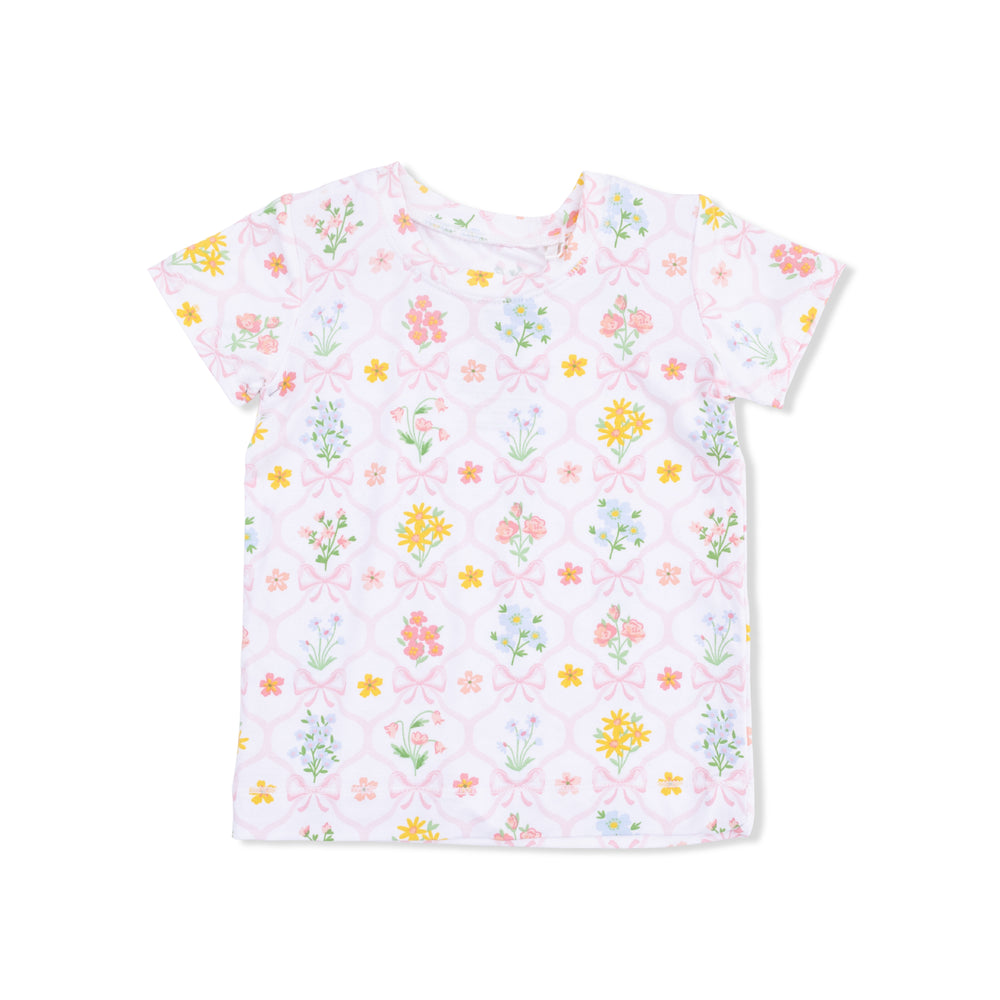 Spring Blooms Bow Trellis - Loungewear Short Set by Angel Dear - alternate view