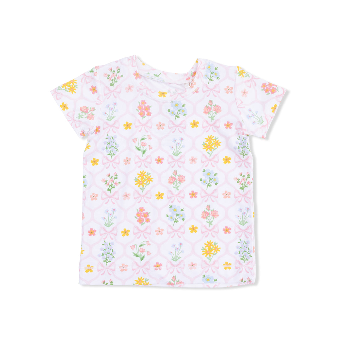 Spring Blooms Bow Trellis - Loungewear Short Set