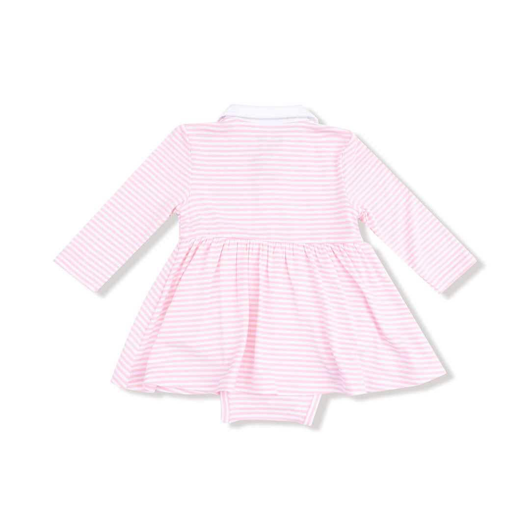 Long Sleeve Polo Pink Golf Carts Bodysuit
