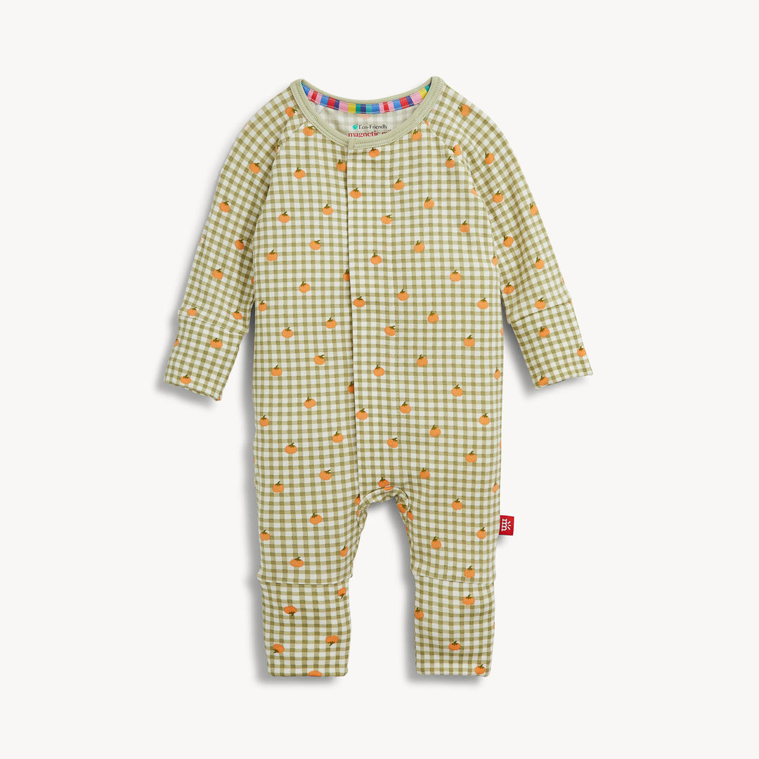 Pumpkin Plaid Modal Conv Coverall
