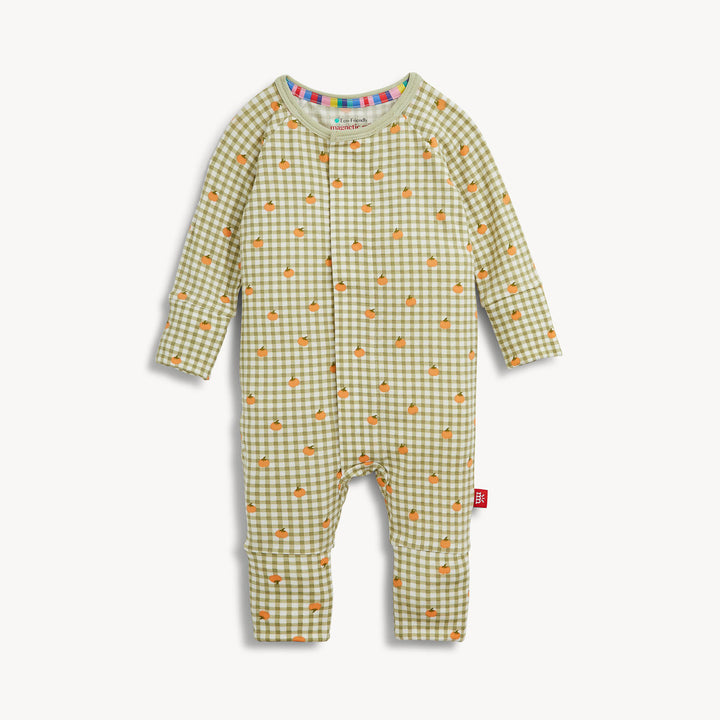 Pumpkin Plaid Modal Conv Coverall