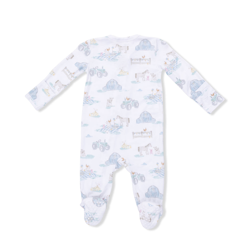 Farm Animal Party - 2 Way Zipper Footie by Angel Dear - alternate view