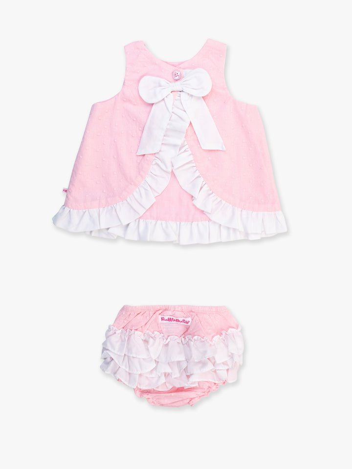 Swiss Dot Swing Top And Bloomer Set