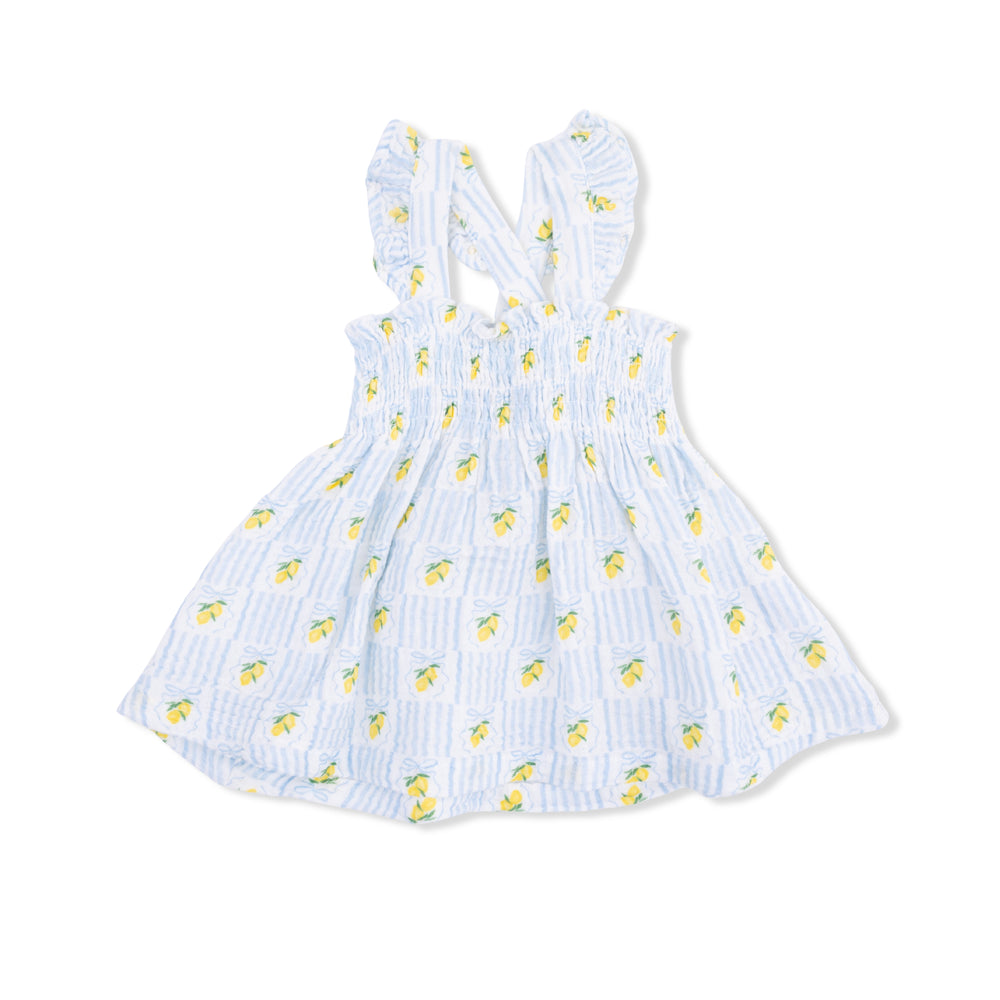 Lovely Lemons - Smocked Top With Bloomer by Angel Dear - alternate view
