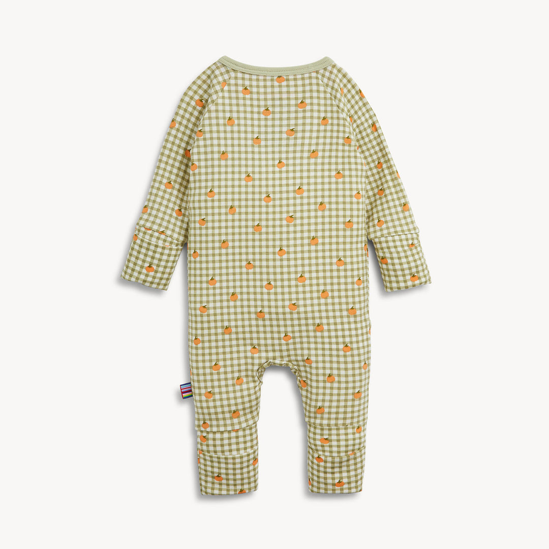 Pumpkin Plaid Modal Conv Coverall