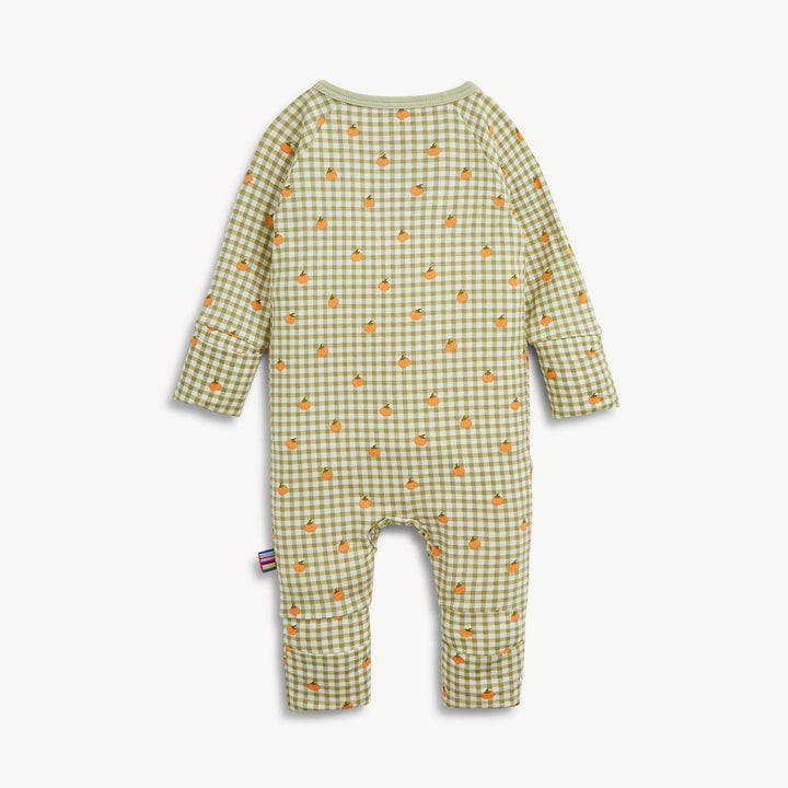 Pumpkin Plaid Modal Conv Coverall