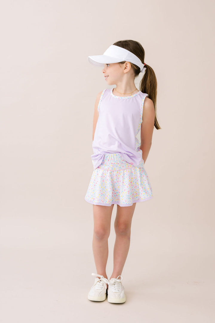 Drew Tank - Petal Purple, Sunny Day Floral by Set Athletics - kids top