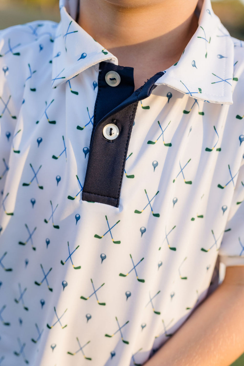 Parker Polo - Fairway Finder, Nantucket Navy by Set Athletics - alternate view