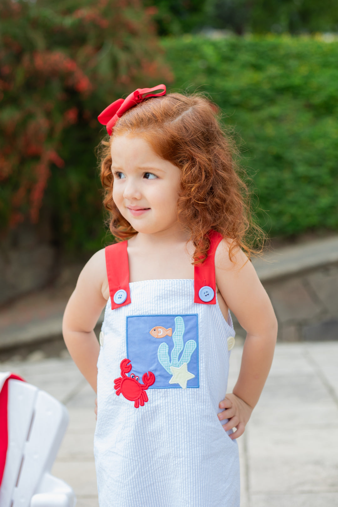 Crab Bryce Dress by Zuccini Kids - detail view