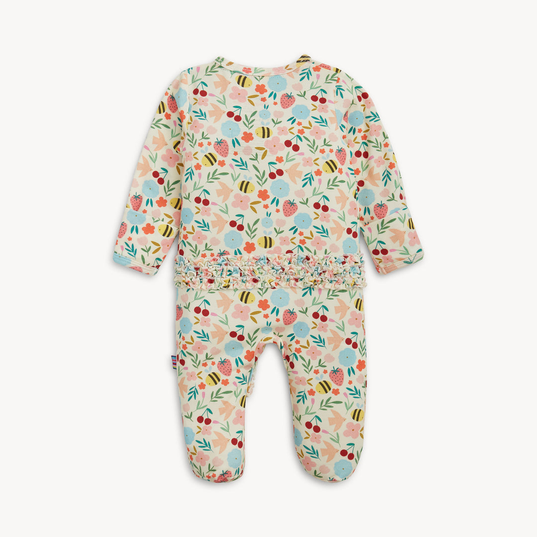 Honey Blossom Magnetic Footie with Ruffle by Magnetic Me - alternate view