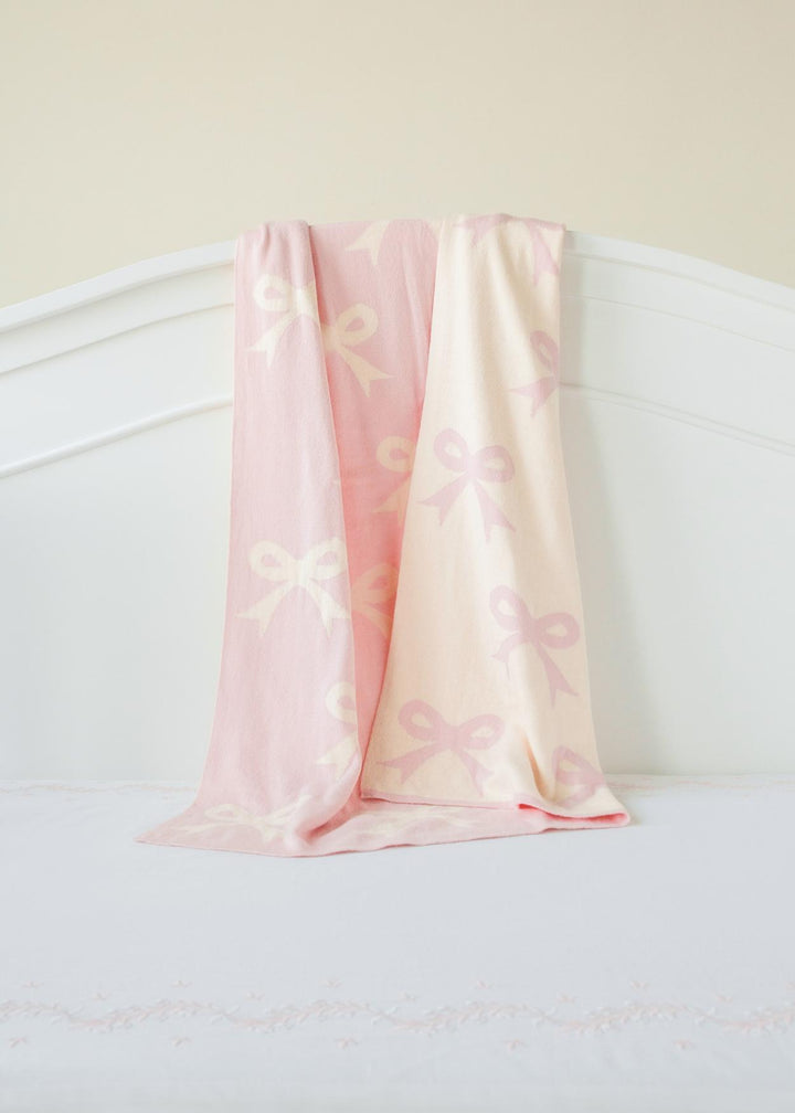 Nursery Blanket - Pink Bow