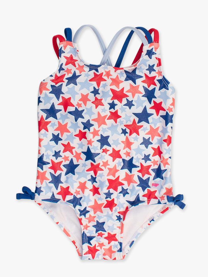 Shimmer Star Spangled Cross Back Swimsuit
