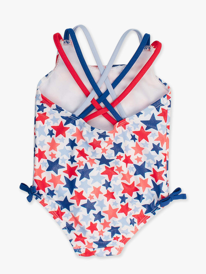 Shimmer Star Spangled Cross Back Swimsuit
