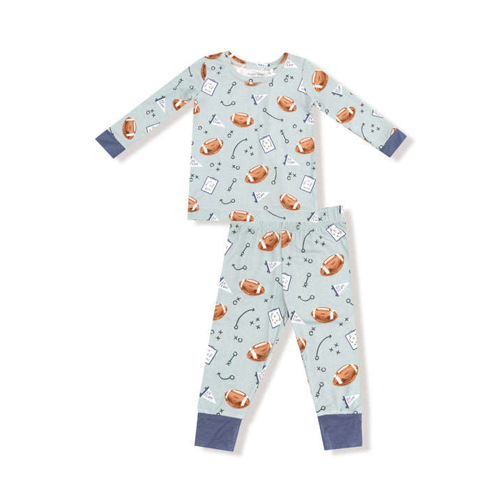Grey Mist Touchdown Time Long Sleeve Loungewear Set