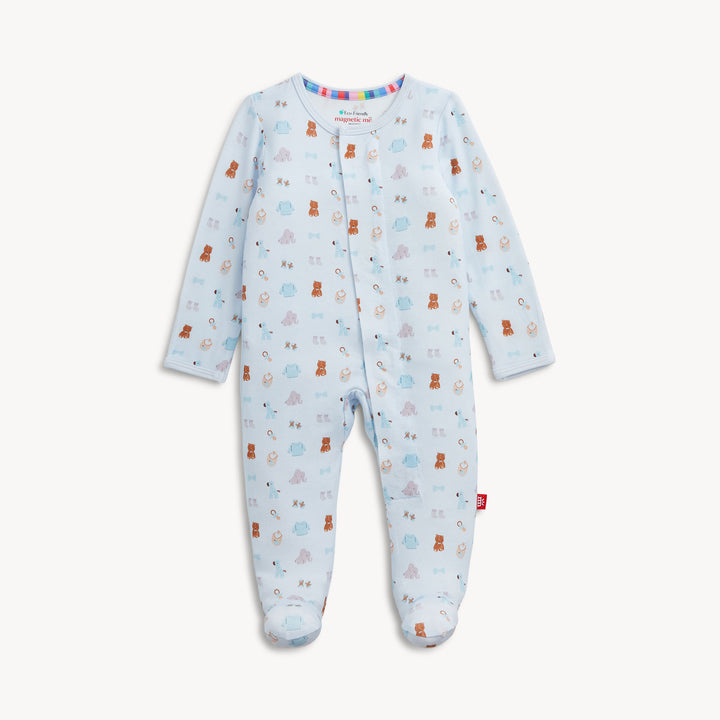 Nursery Nostalgia Blue Modal Footie