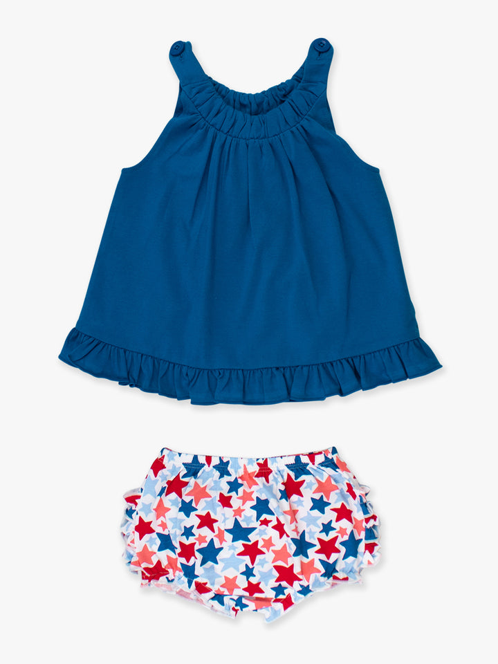 Knit Swing Top And Bloomer Set