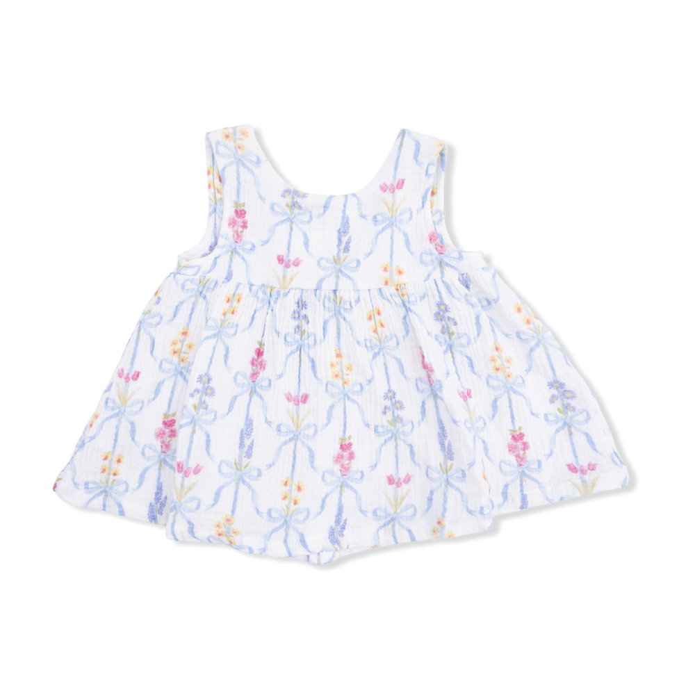 Ribbon Bouquets Dress by Angel Dear - back view
