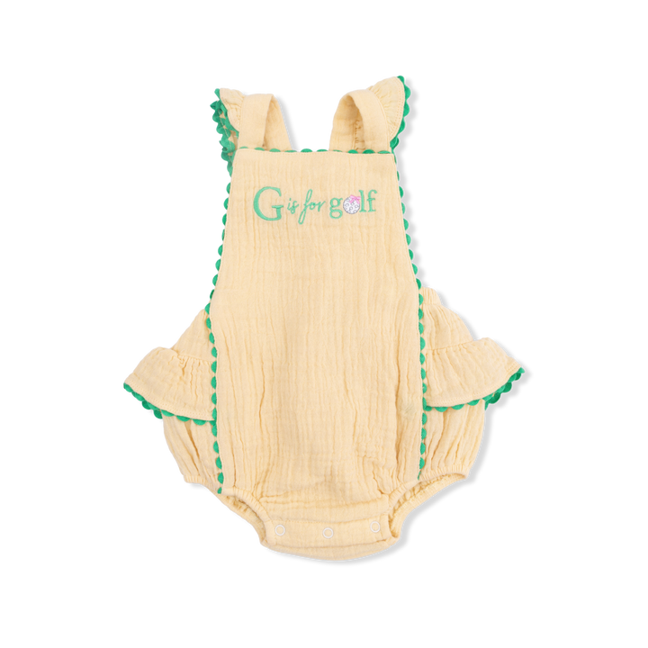 'G' Is For Golf - Ric Rac Ruffle Sunsuit